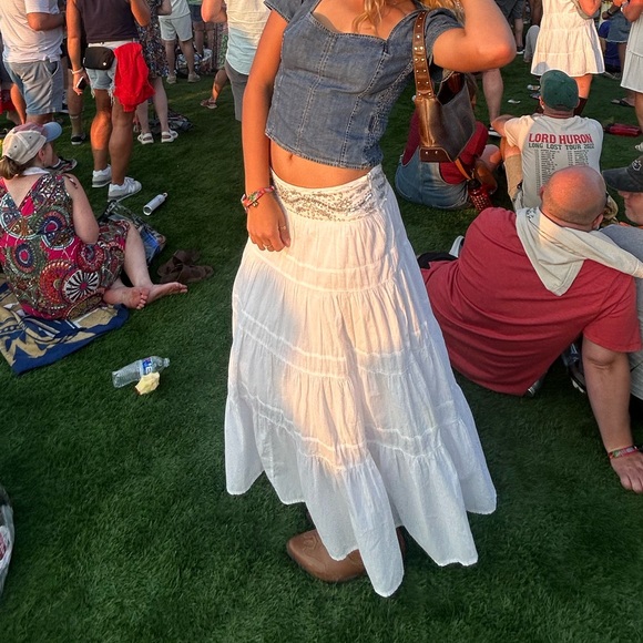 Vintage Old Navy White Skirt - Picture 1 of 3